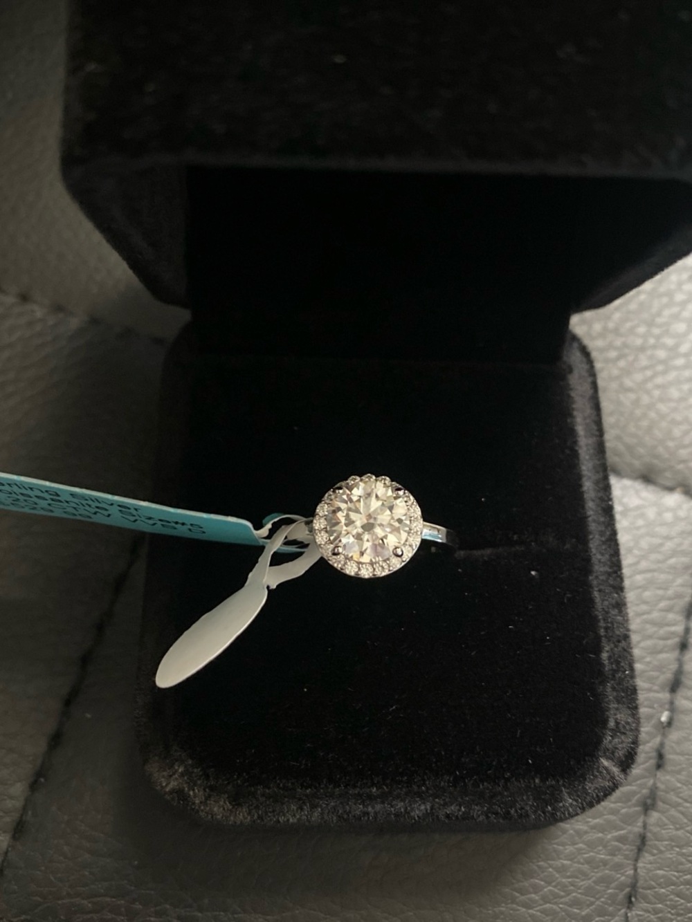2 Carat Round Cut Moissanite Ring Size 5